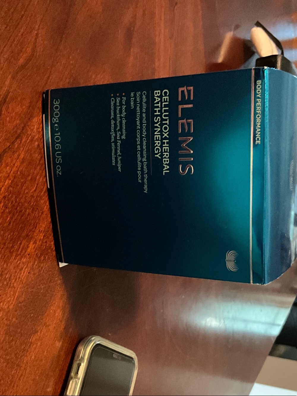 ELEMIS Cellutox Herbal Bath Synergy - Teal Blue Packaging